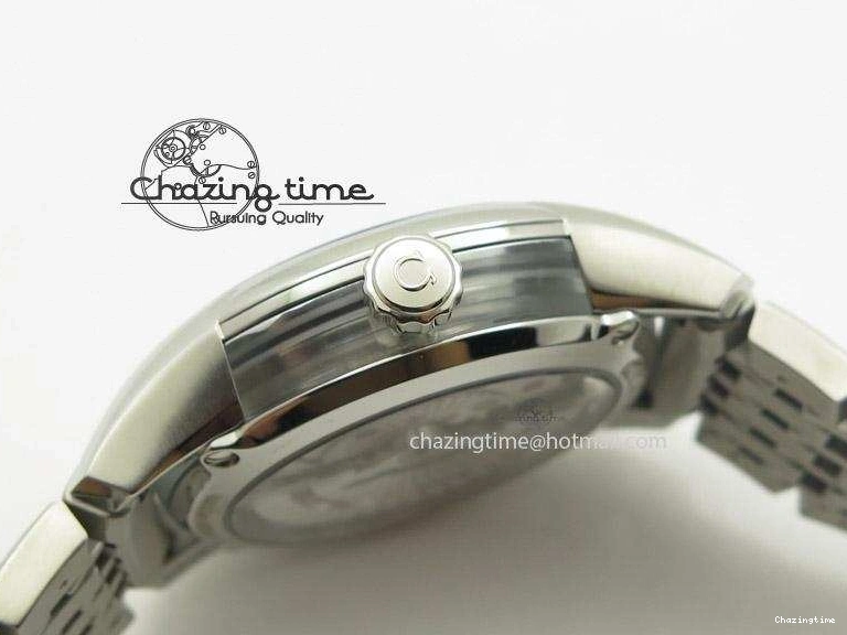 0401 De Ville Hour Vision Co-Axial 41mm SS V6F Best Edition Black Dial On SS Bracelet A BestValue 8277